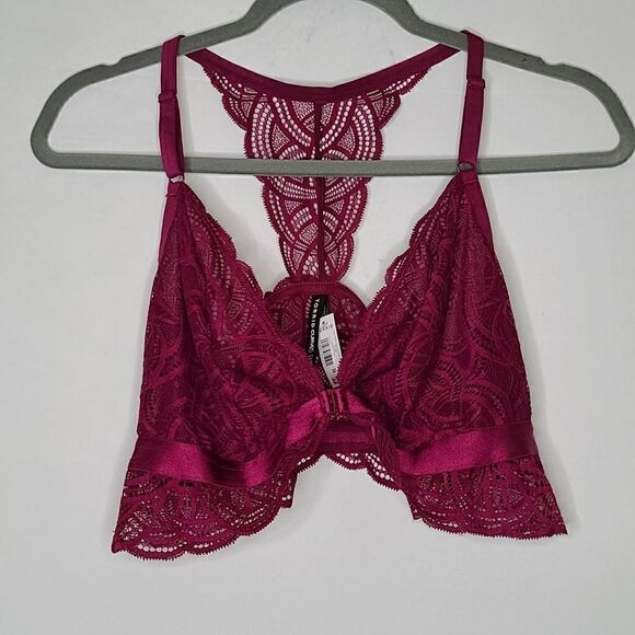 00X 10W Lace Front Clasp Bralette Racerback Torrid - Picture 3 of 8